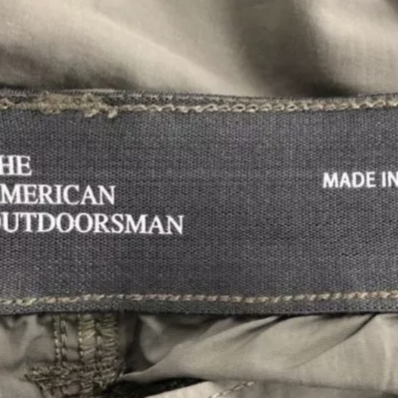 American Outdoorsman Men's Nylon Lightweight Water Repellent Hiking Shorts M NWT - Picture 4 of 4